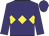 Purple, yellow triple diamond, purple cap