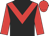 Black, red chevron, sleeves & cap