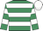 Emerald green & white hoops, white cap