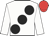 White, large black spots, red cap