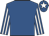 Royal blue, royal blue & white striped sleeves, white star on cap