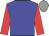 Blue body, red arms, grey cap