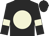 Black, beige disc and armlets