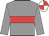 Grey, red hoop, white and red quartered cap