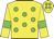Yellow, green spots, yellow sleeves, green armlets