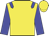 Yellow, blue epaulets and sleeves, yellow cap