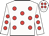 white, red spots