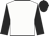 White, black sleeves and cap