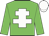 Big-green body, white cross of lorraine, big-green arms, white cap