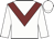 White, maroon chevron