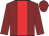 Maroon, red stripe