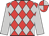 Red, Silver diamonds and sleeves, Quartered cap