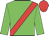 green, red sash, red cap