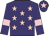 Purple, pink stars, armlets and star on cap