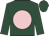 Dark green, pink disc