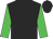 Black, Lime Green sleeves