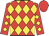 Red & yellow diamonds, red cap