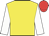 Yellow, white sleeves, red cap
