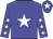 Blue, white star, white stars on sleeves, white star on cap