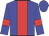 Blue, red stripe, red armlets