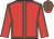 red, emerald green seams, red cap, emerald green stripes