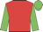 red, green sleeves, green cap