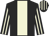 Black, beige stripe, striped sleeves and cap