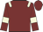 Maroon, beige epaulets and armlets