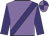Mauve, purple sash and sleeves, quartered cap