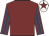 Maroon, royal blue striped sleeves, white cap, maroon star