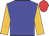 Blue, old gold sleeves, red cap