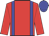 Red body, blue braces, red arms, blue cap