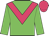 Big-green body, rose chevron, big-green arms, rose cap