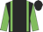 Black body, big-green braces, big-green arms, black cap