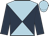 light blue, dark blue diabolo, dark blue sleeves, light blue cap