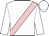 White, pink sash