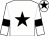 White, black star, armlets and star on cap