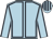 Light blue, dark blue seams, striped cap