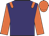 Purple, orange epaulettes & sleeves, orange cap
