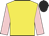 Yellow, pink sleeves, black cap