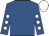 Royal blue, white spots on sleeves, white cap