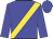 Blue, gold sash, blue cap
