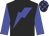Black, blue lightning bolt and sleeves, checked cap
