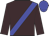 brown, blue sash and cap