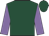 Dark green, mauve sleeves