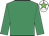 Emerald green, white cap, green star