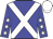 Blue, White cross belts, Blue sleeves, White stars, White cap
