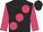 Black body, rose large spots, rose arms, black cap