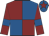 Maroon and royal blue (quartered), maroon sleeves, royal blue armlets, royal blue cap, maroon star
