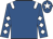 Royal blue, white epaulets, diamonds on sleeves, royal blue cap, white star